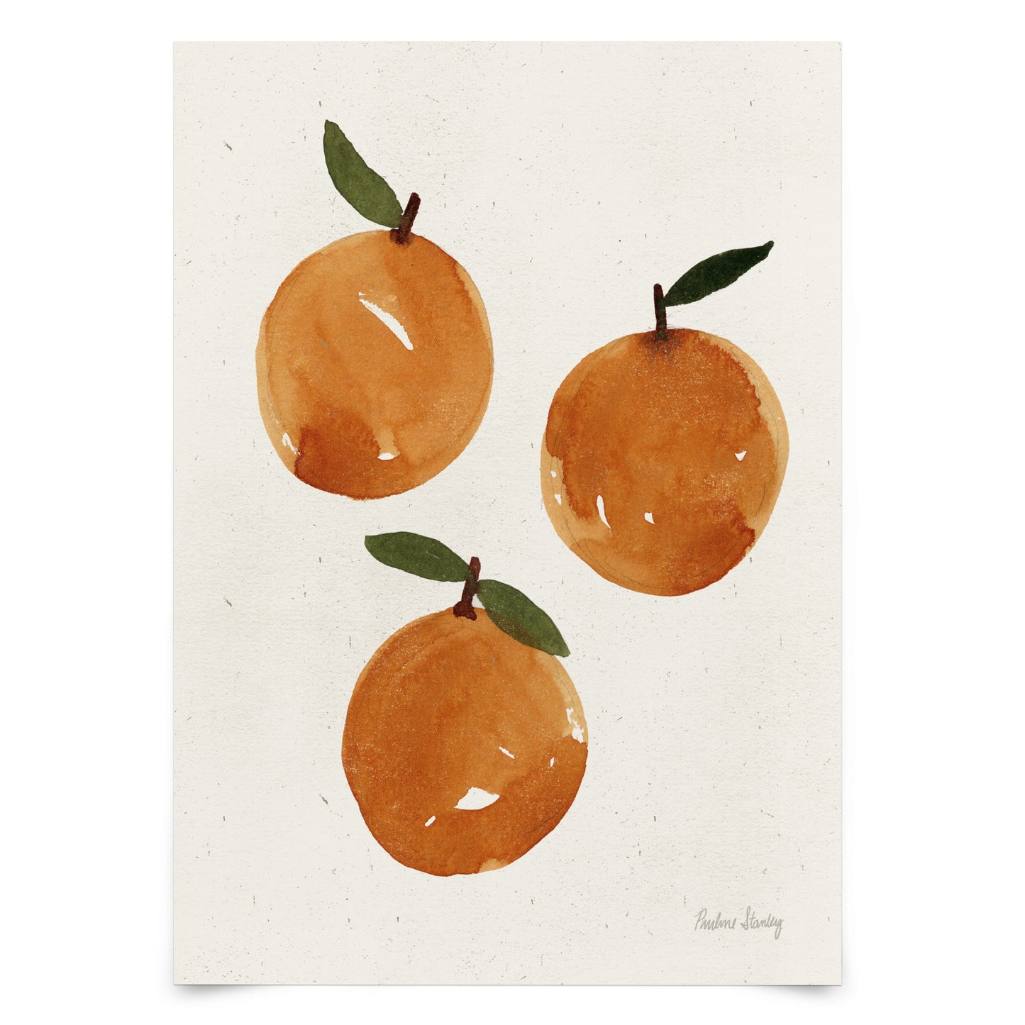 Watercolor Oranges by Pauline Stanley - Framed Print – Americanflat