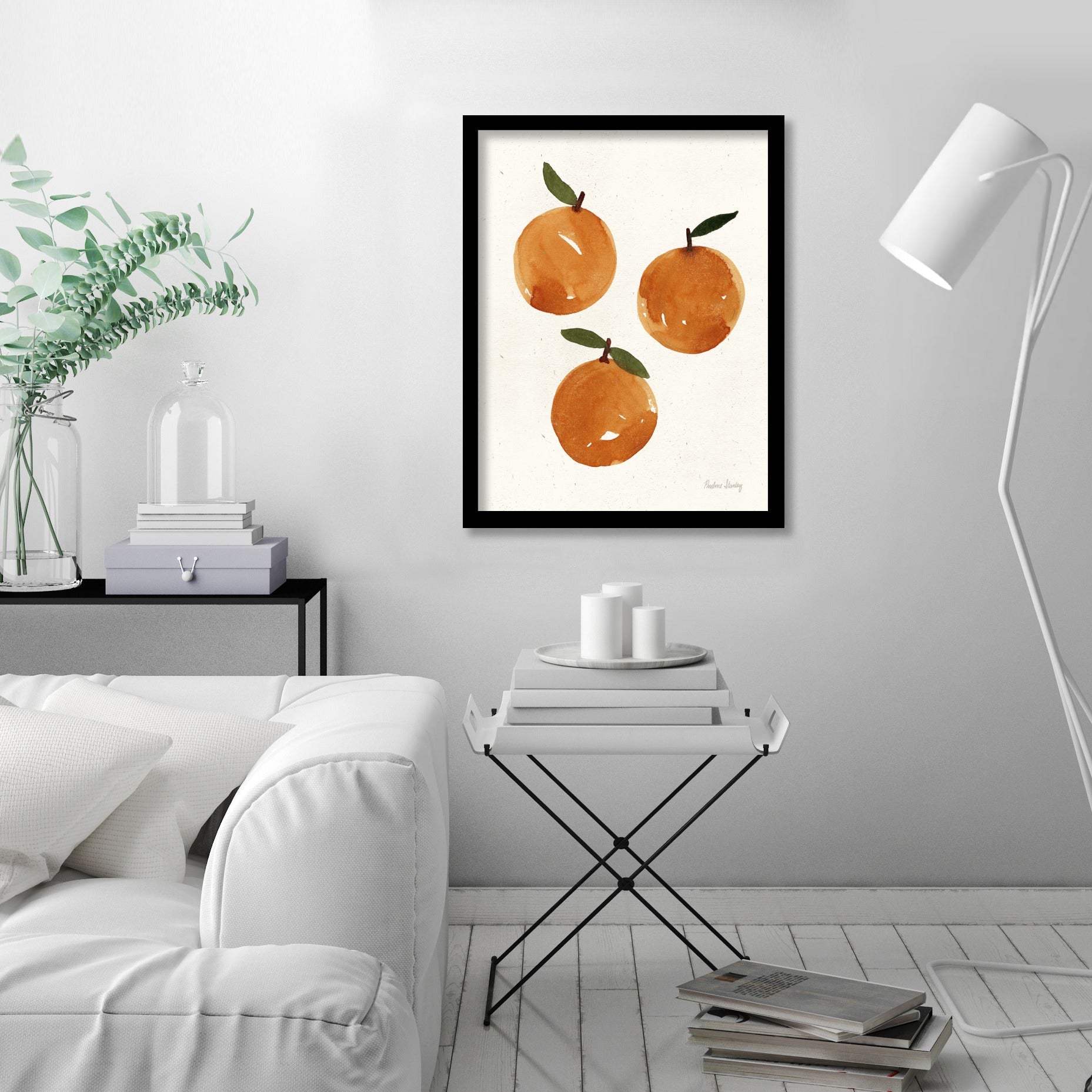 Watercolor Oranges by Pauline Stanley - Framed Print – Americanflat