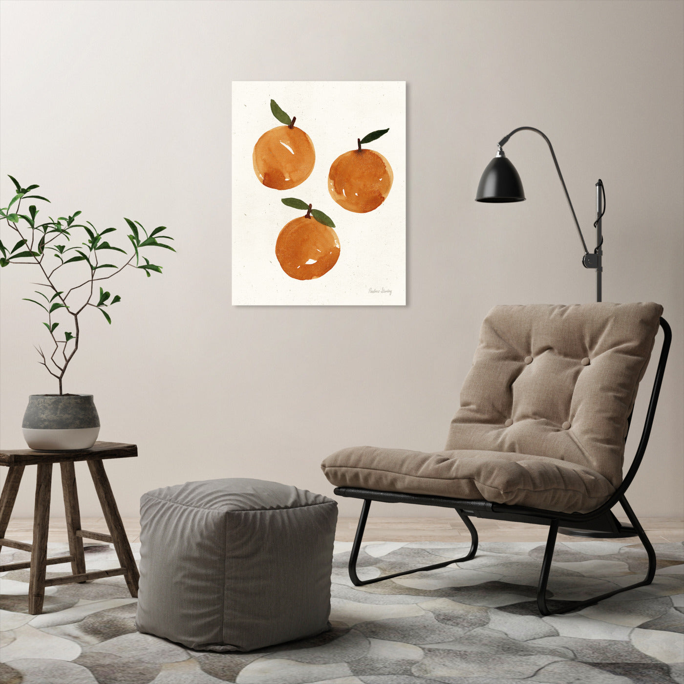 Art Print Wall Art Watercolor Oranges Pauline Stanley – Americanflat