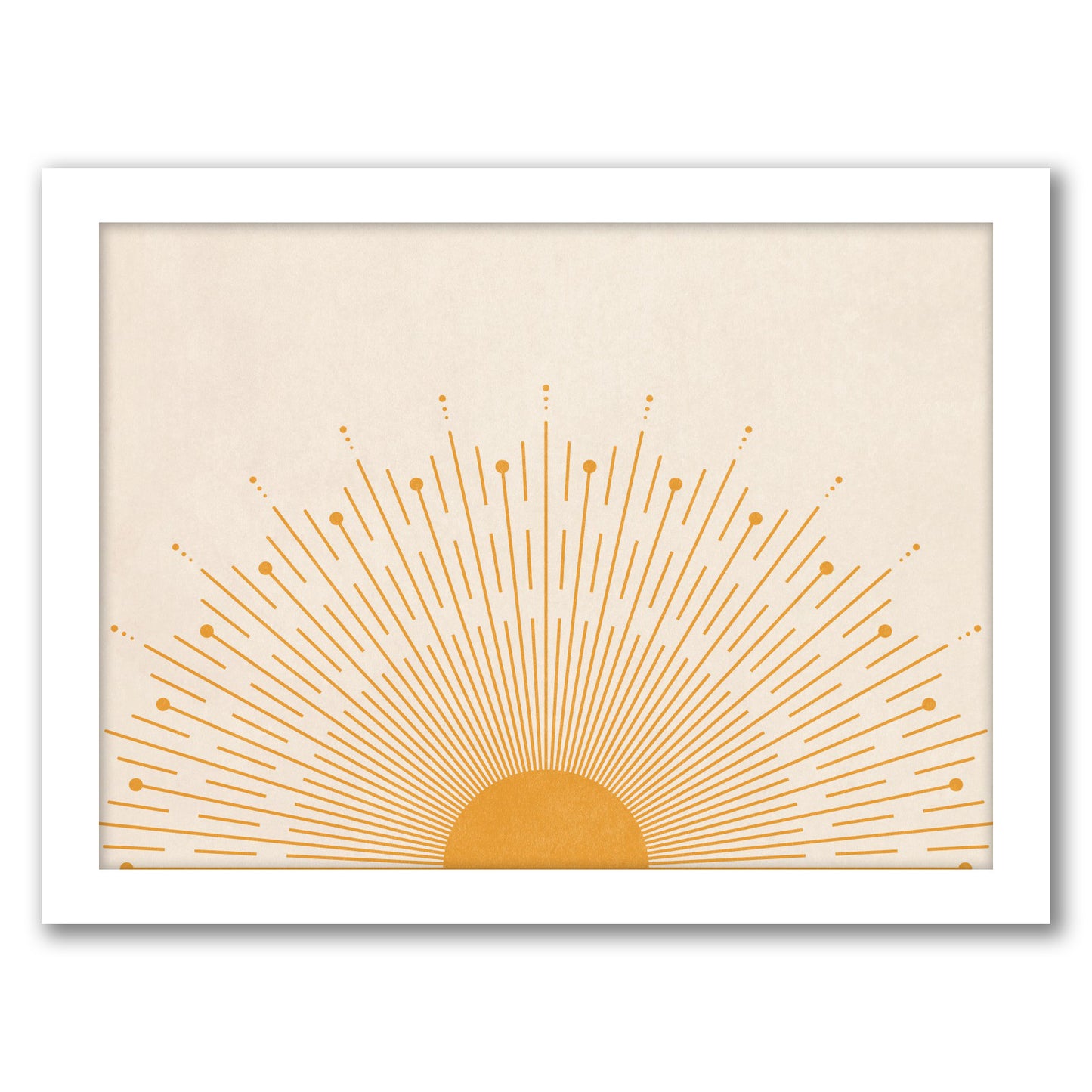 Boho Sun 3 by Tetyana Karankovska - White Frame, White Frame, 24" X 36"