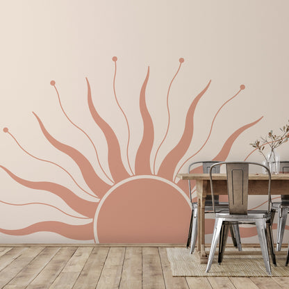 Peel & Stick Wall Mural - Boho Sun 4 By Tetyana Karankovska