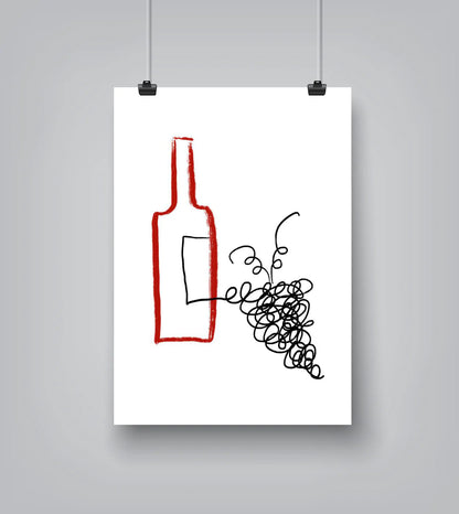 Good Wine by Atelier Posters - Canvas - Art Print