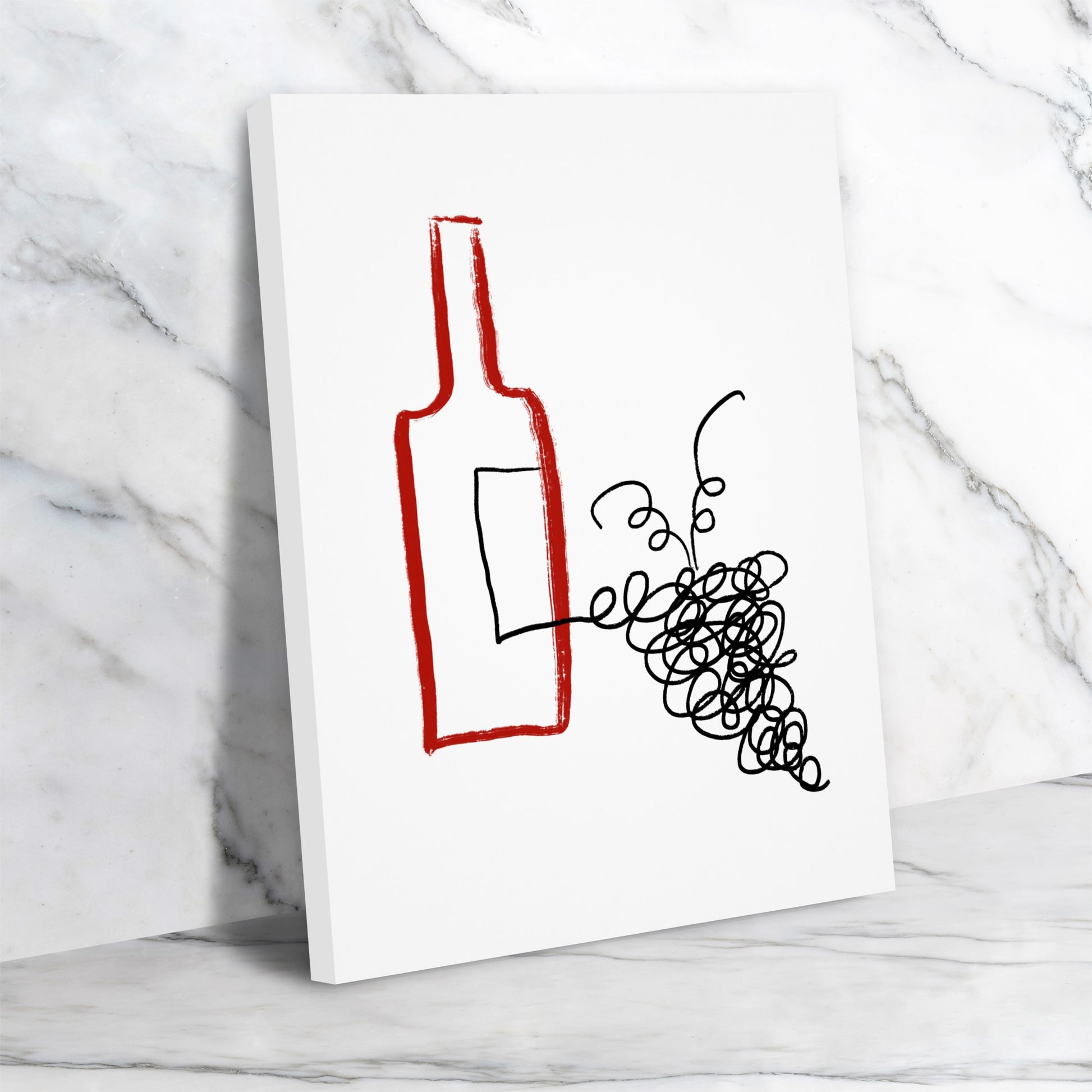 Good Wine by Atelier Posters - Wrapped Canvas