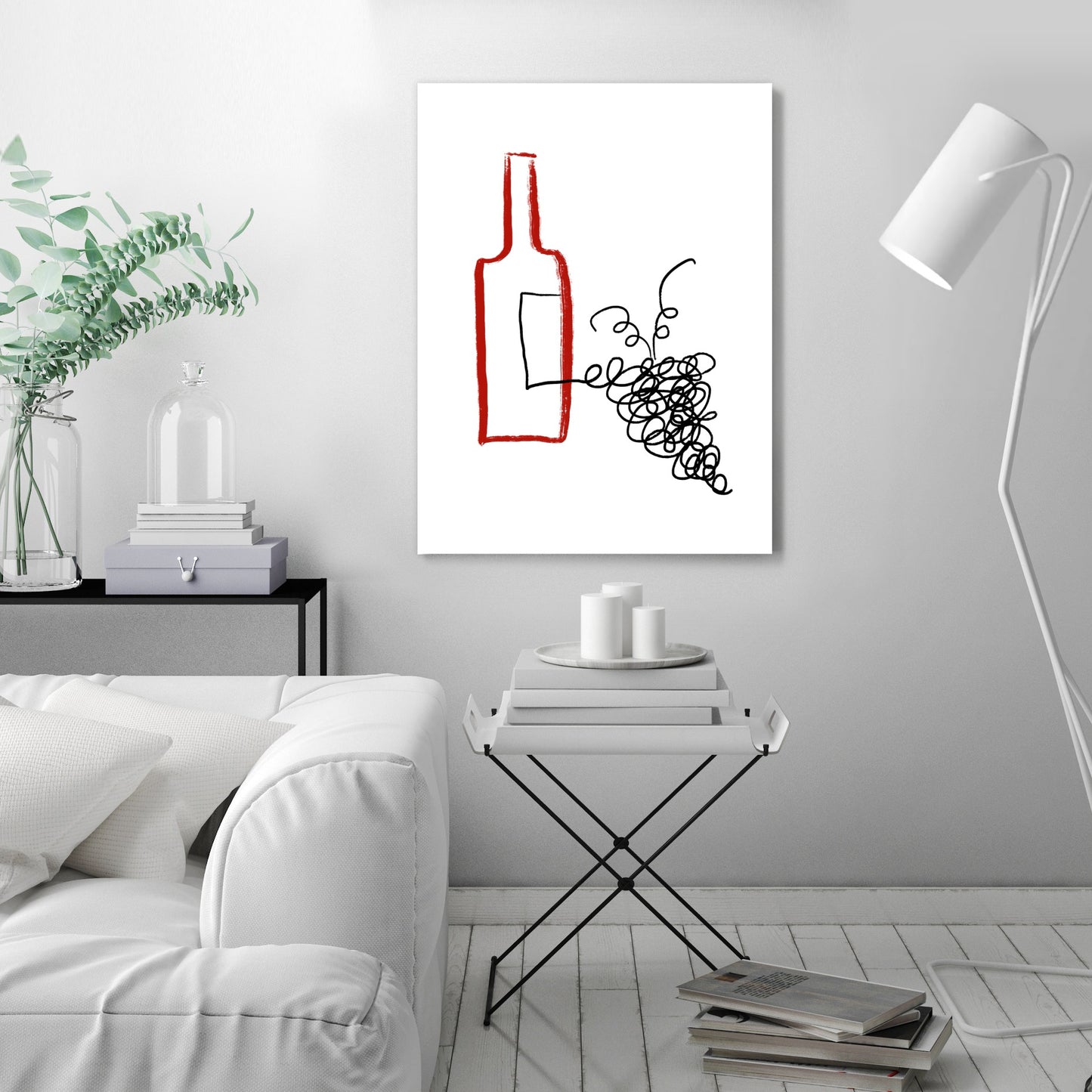 Good Wine by Atelier Posters - Wrapped Canvas