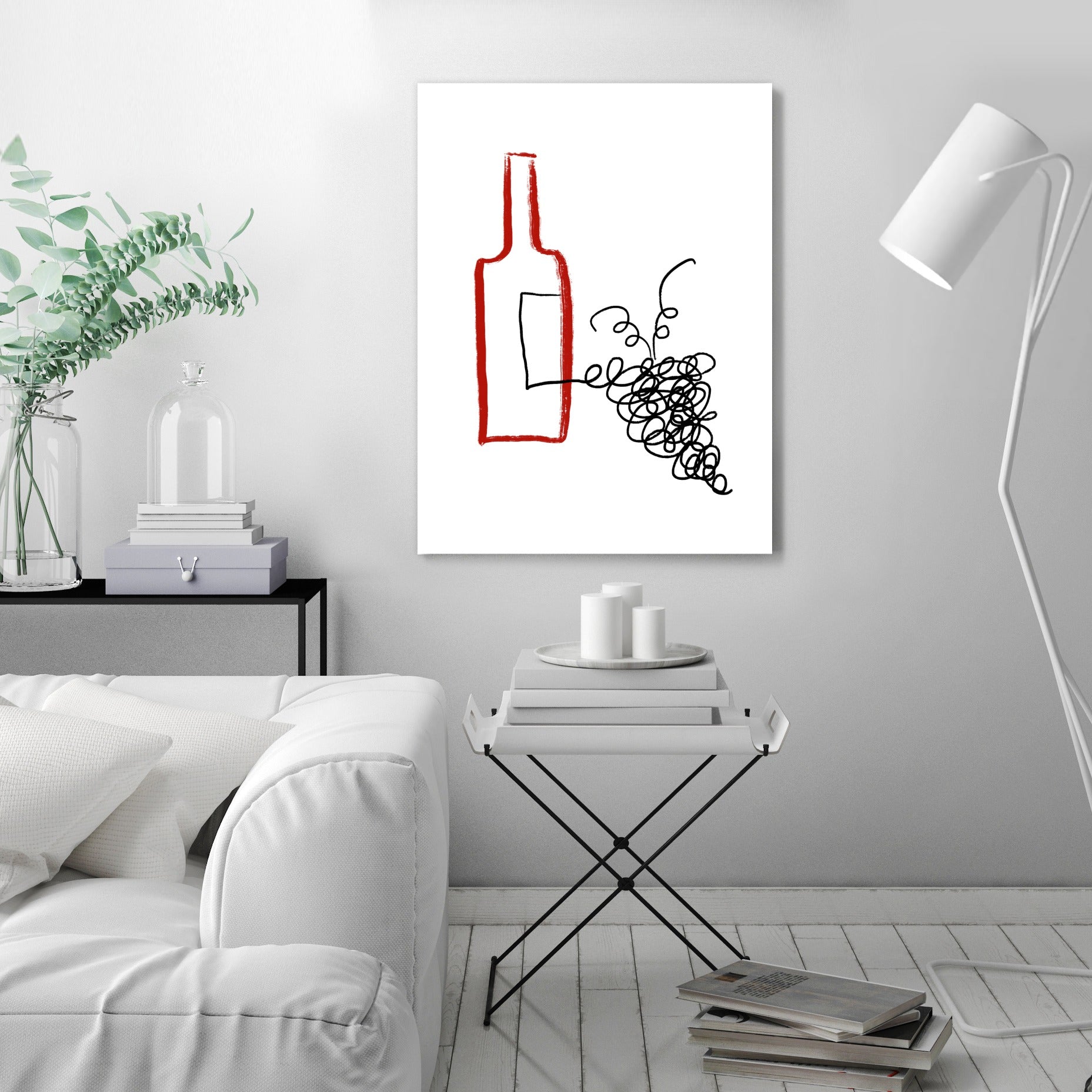 Good Wine by Atelier Posters - Wrapped Canvas