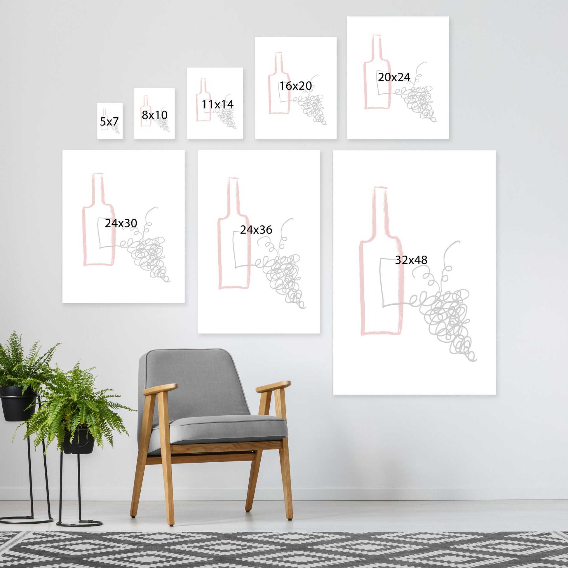 Good Wine by Atelier Posters - Wrapped Canvas