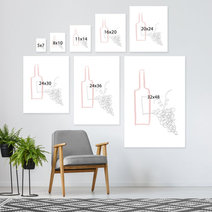Good Wine by Atelier Posters - Wrapped Canvas