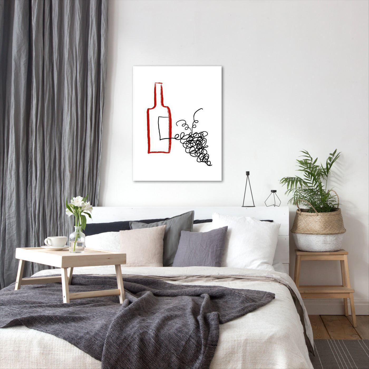 Good Wine by Atelier Posters - Wrapped Canvas