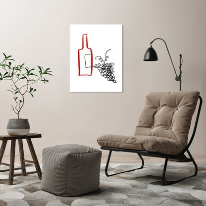Good Wine by Atelier Posters - Wrapped Canvas