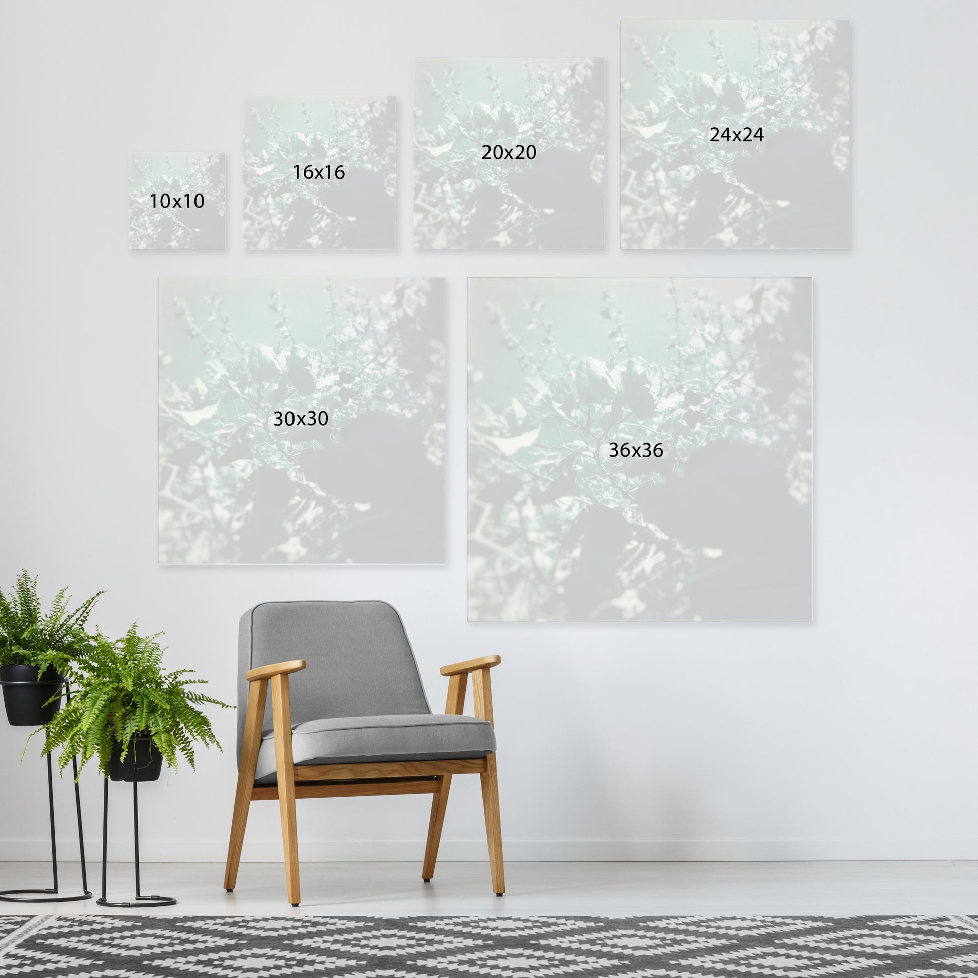 Green Poem by Atelier Posters - Wrapped Canvas