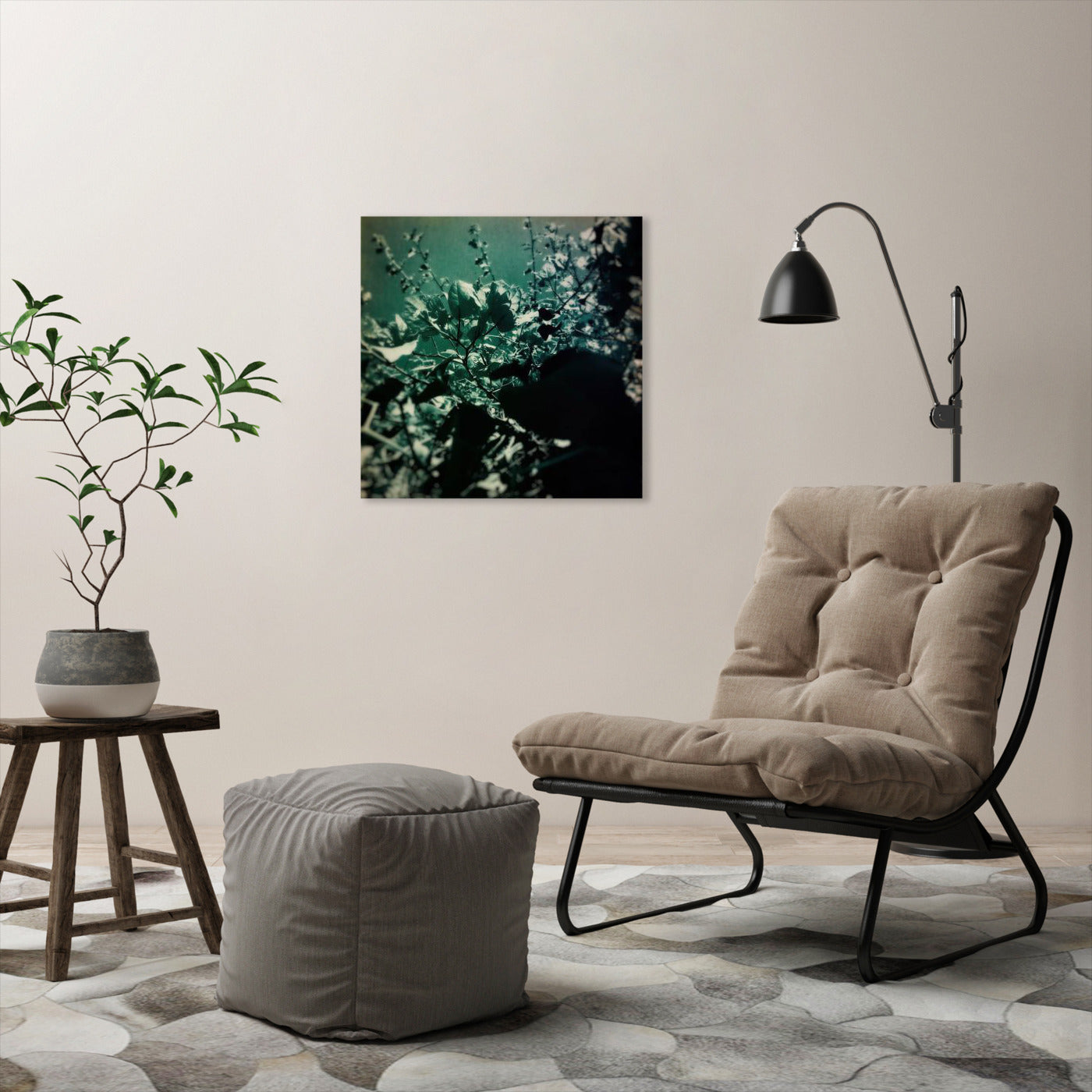 Green Poem by Atelier Posters - Wrapped Canvas