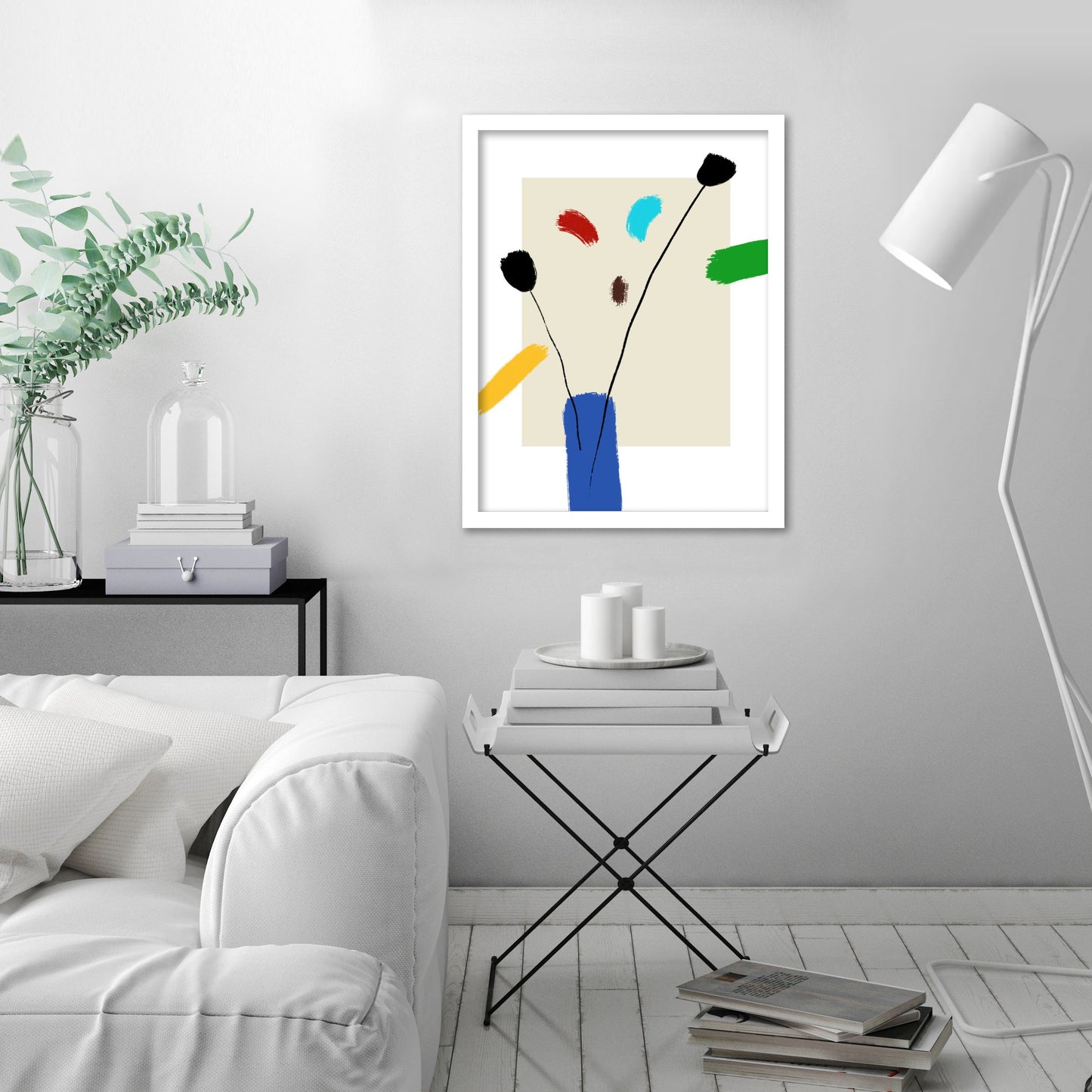 Happy Flowers by Atelier Posters - Framed Print
