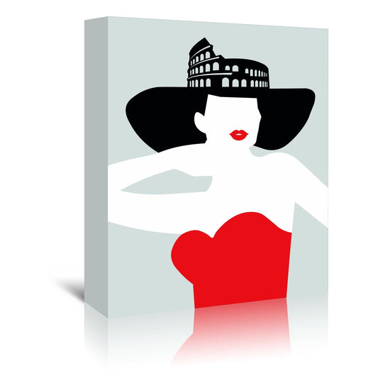 Roma Fashion by Atelier Posters - Wrapped Canvas