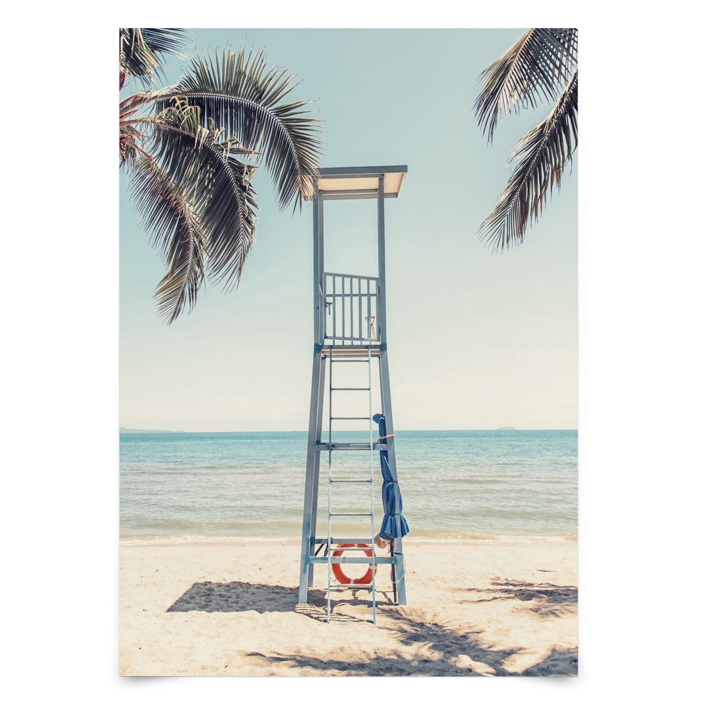 Lifeguard Stand by Manjik Pictures - Art Print