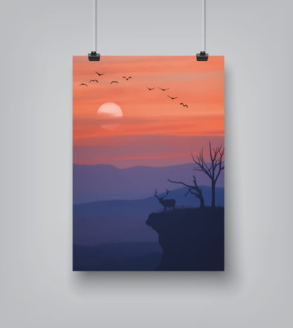 Sunset by Manjik Pictures - Art Print