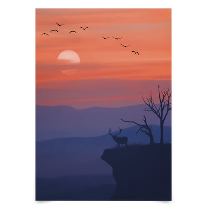 Sunset by Manjik Pictures - Art Print