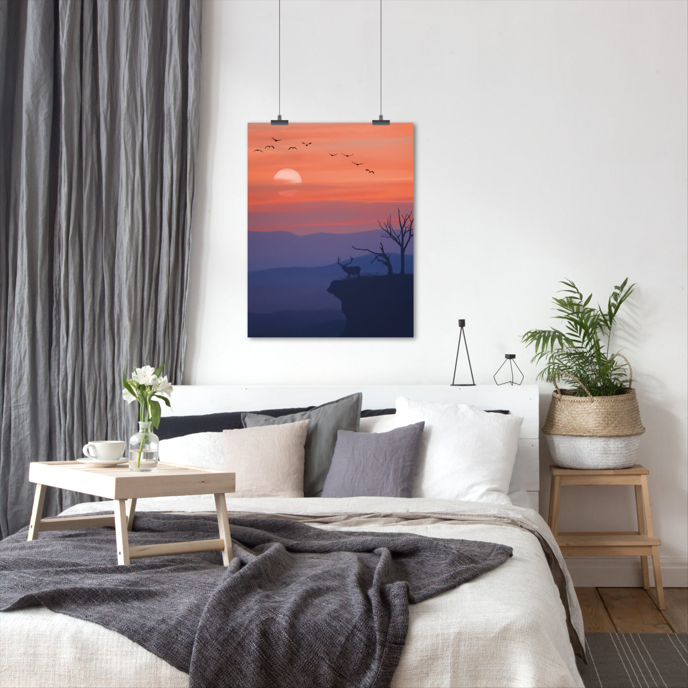 Sunset Shadow Art: Canvas Prints, Frames & Posters