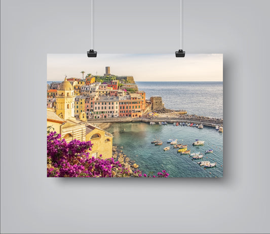 Beautiful Vernazza by Manjik Pictures - Art Print