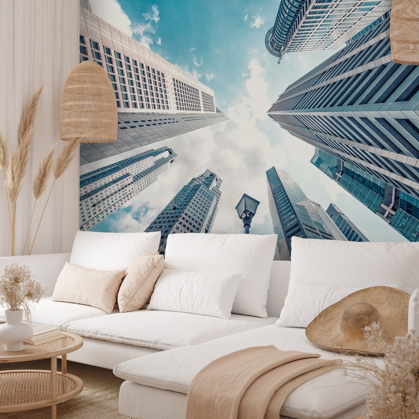 Peel & Stick Wall Mural - Raffles Place By Manjik Pictures