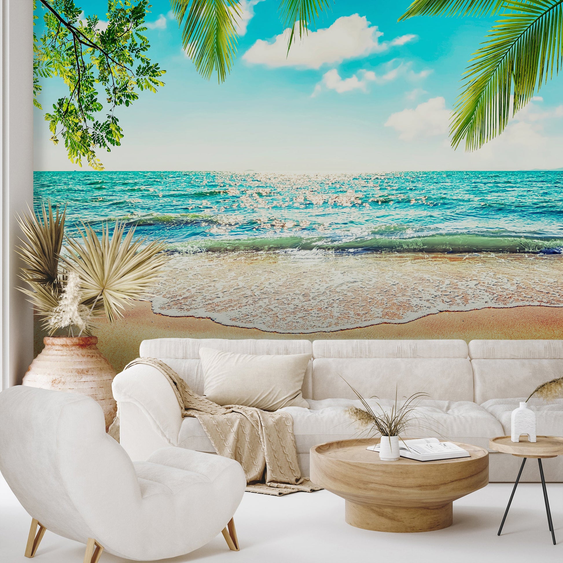 Peel & Stick Wall Mural - Sea Sand And Sun By Manjik Pictures