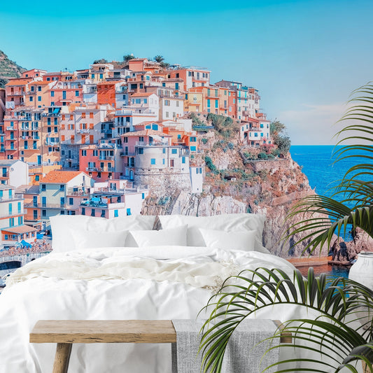 Peel & Stick Wall Mural - The Colors Of Manarola By Manjik Pictures