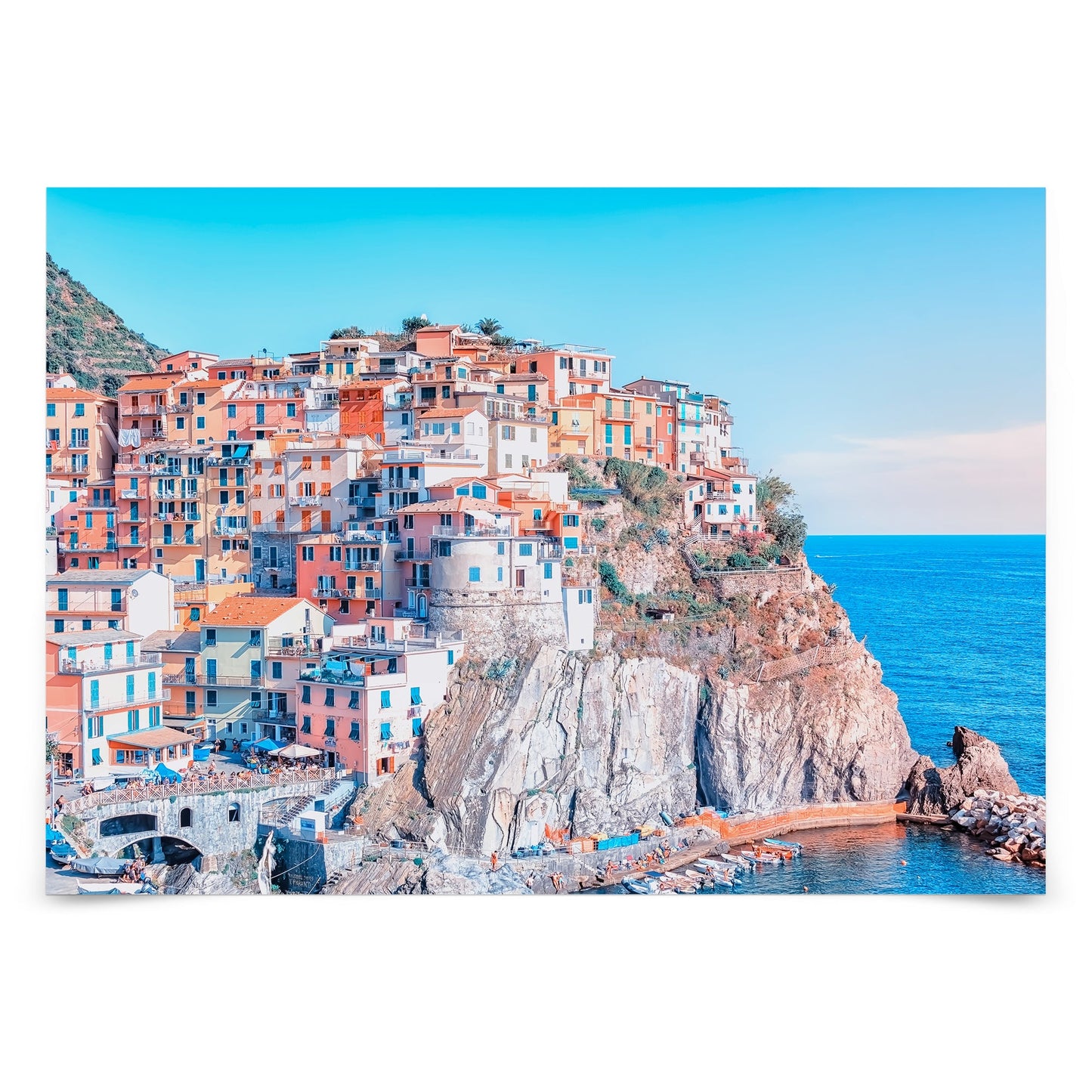 Peel & Stick Wall Mural - The Colors Of Manarola By Manjik Pictures