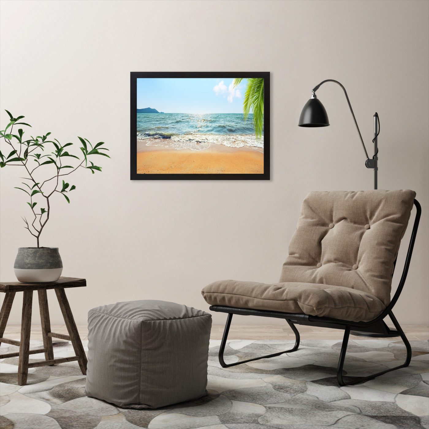 Tropical Island by Manjik Pictures  - Framed Print