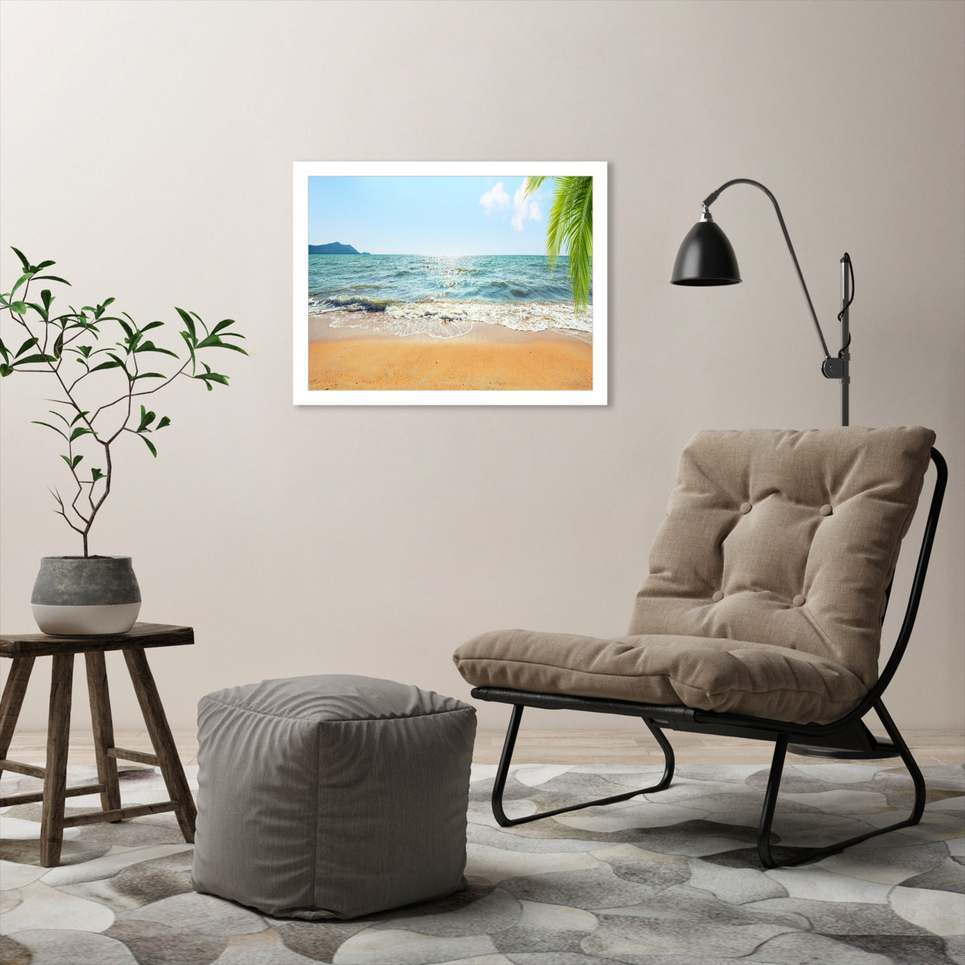 Tropical Island by Manjik Pictures - Framed Print