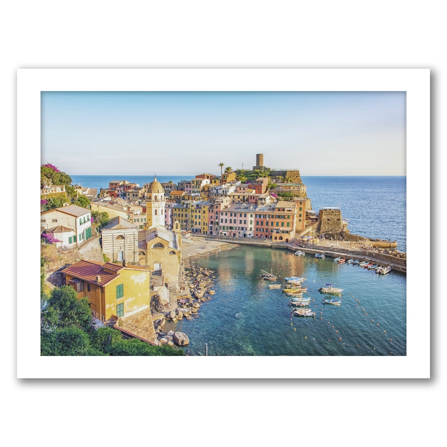 Vernazza In Summer by Manjik Pictures - Framed Print