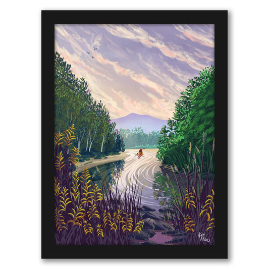 Saco River Nh by Kat Maus  - Framed Print