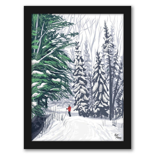 Sarnac Lake Ny by Kat Maus  - Framed Print