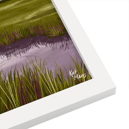 West Creek Nj by Kat Maus  - Framed Print