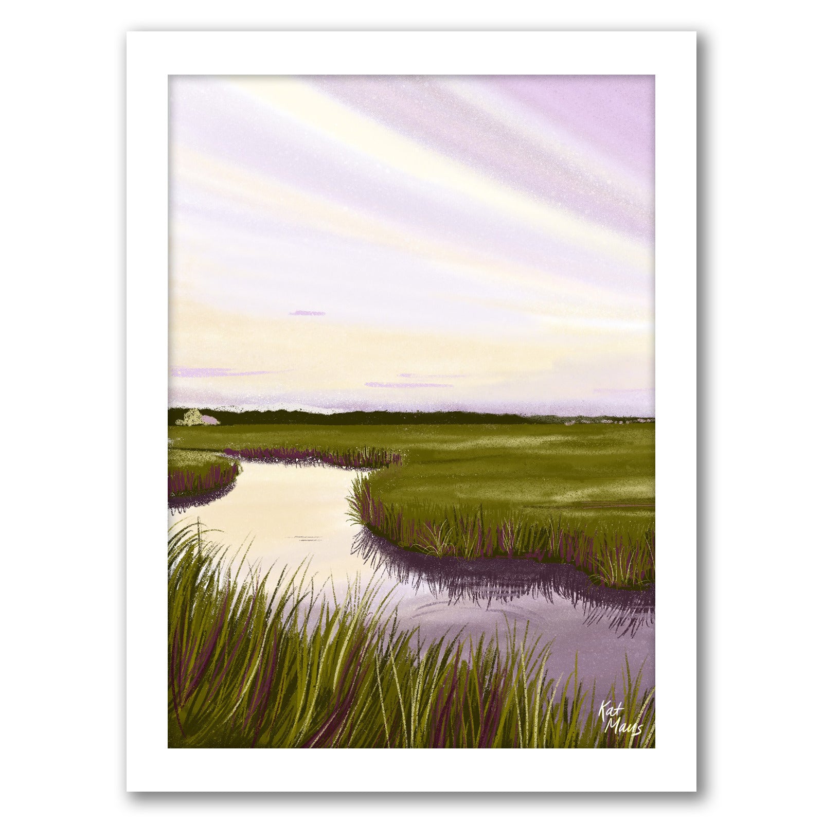 West Creek Nj by Kat Maus  - Framed Print