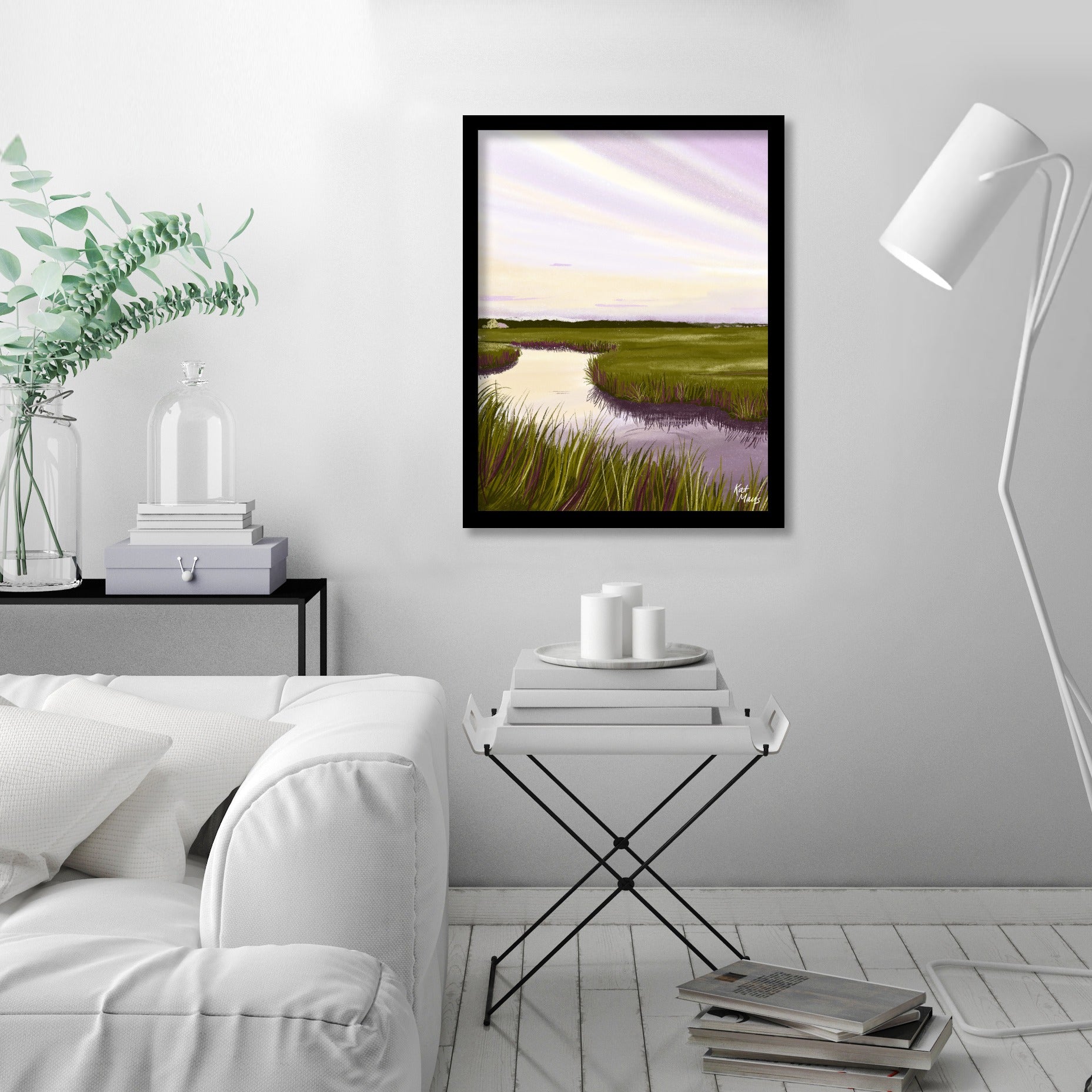 West Creek Nj by Kat Maus  - Framed Print