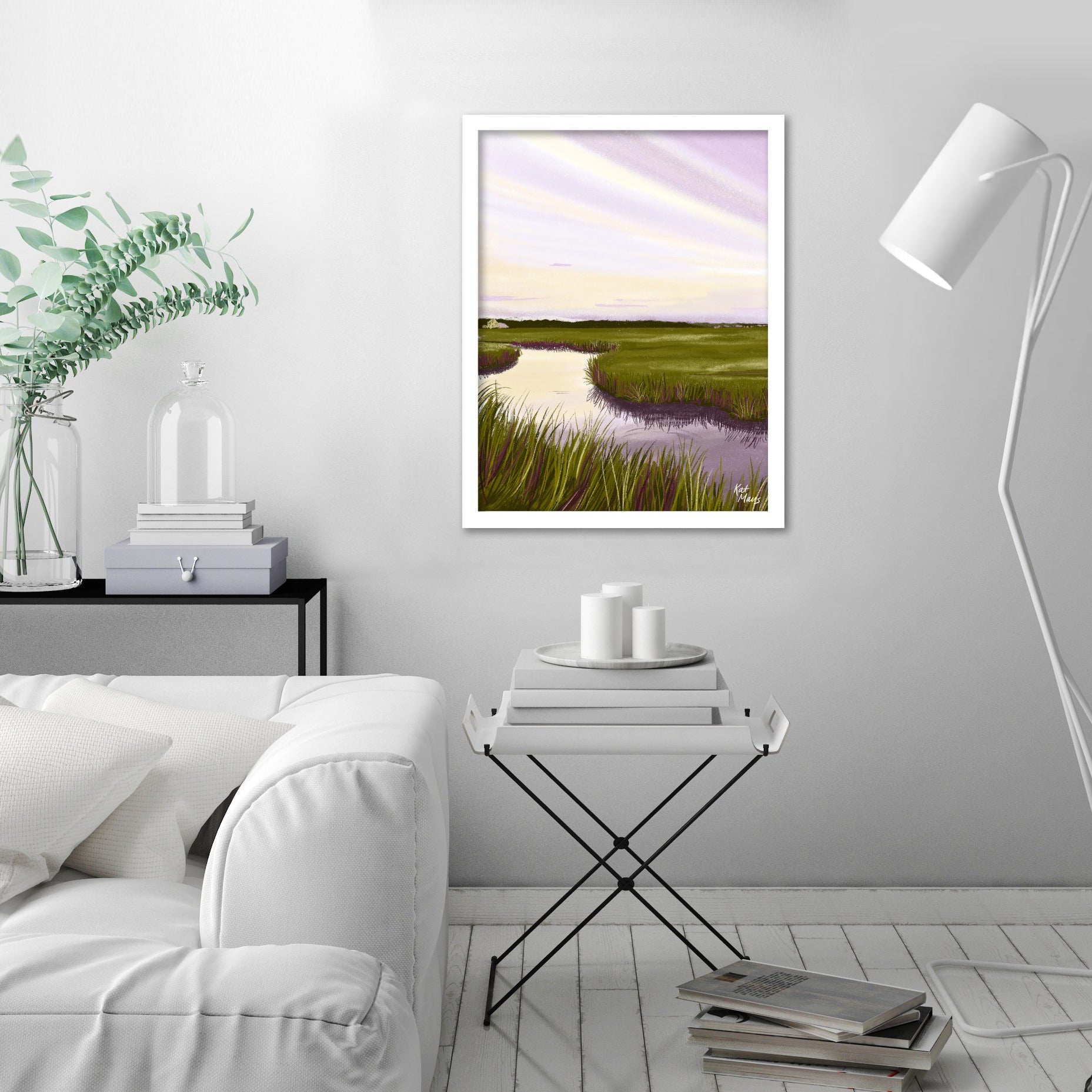 West Creek Nj by Kat Maus  - Framed Print