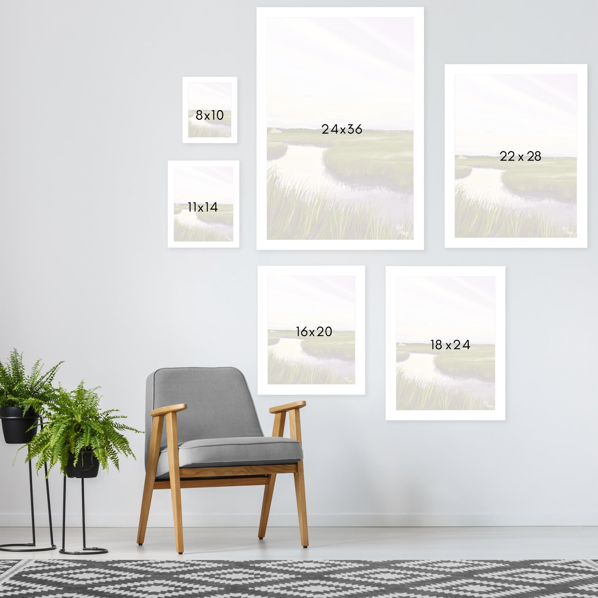 West Creek Nj by Kat Maus  - Framed Print