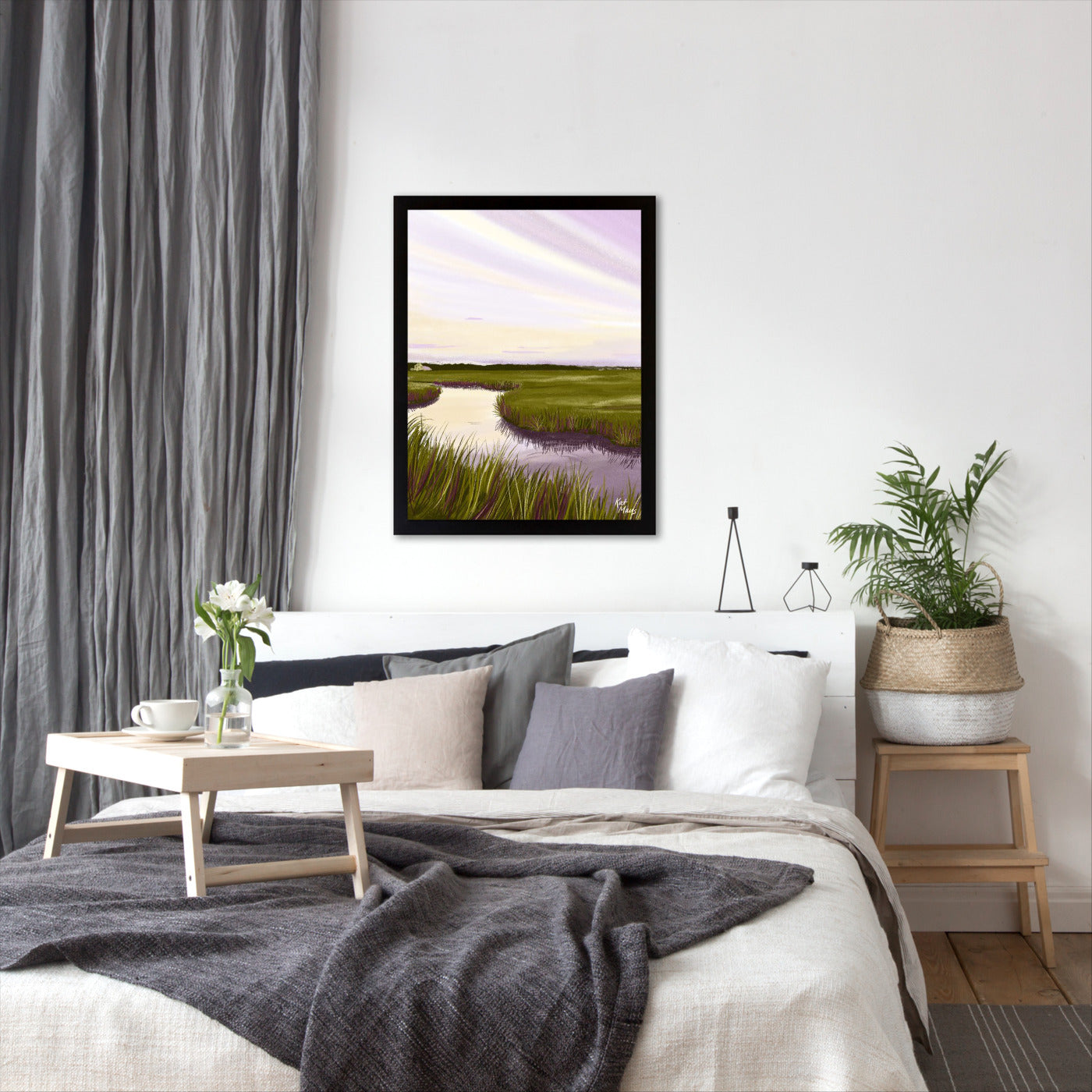 West Creek Nj by Kat Maus  - Framed Print