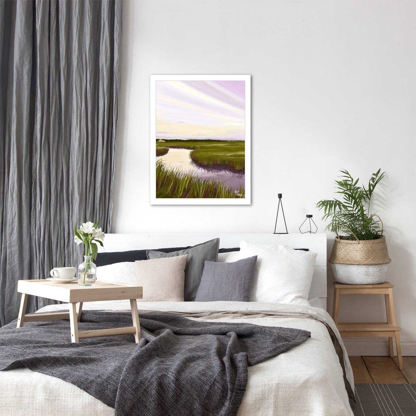 West Creek Nj by Kat Maus  - Framed Print