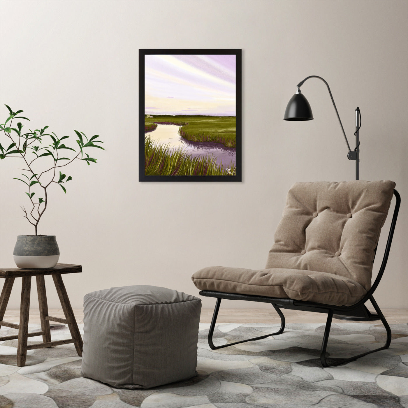 West Creek Nj by Kat Maus  - Framed Print