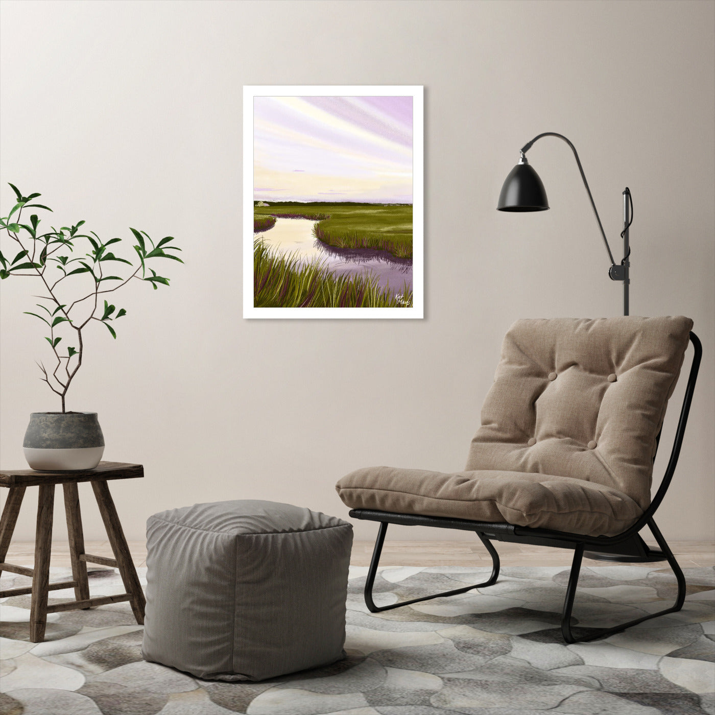 West Creek Nj by Kat Maus  - Framed Print