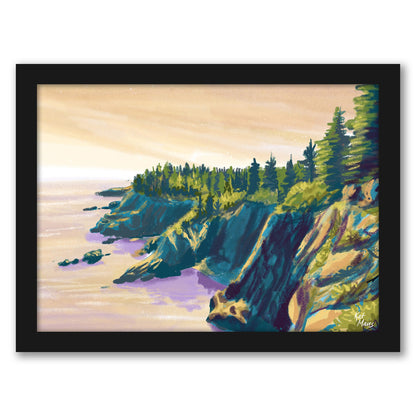 Quoddy Head State Park Me by Kat Maus  - Framed Print