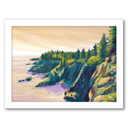 Quoddy Head State Park Me by Kat Maus  - Framed Print