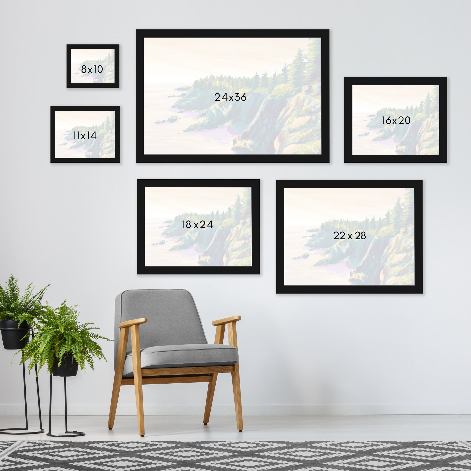 Quoddy Head State Park Me by Kat Maus  - Framed Print