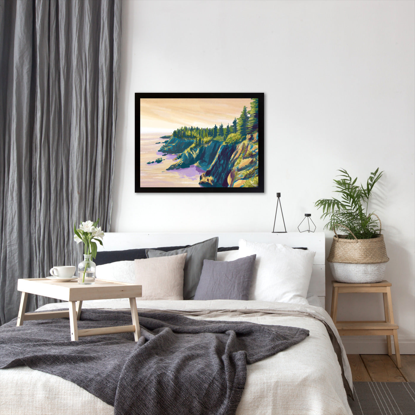 Quoddy Head State Park Me by Kat Maus  - Framed Print