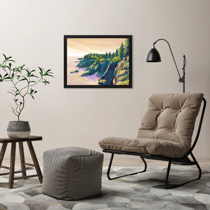 Quoddy Head State Park Me by Kat Maus  - Framed Print