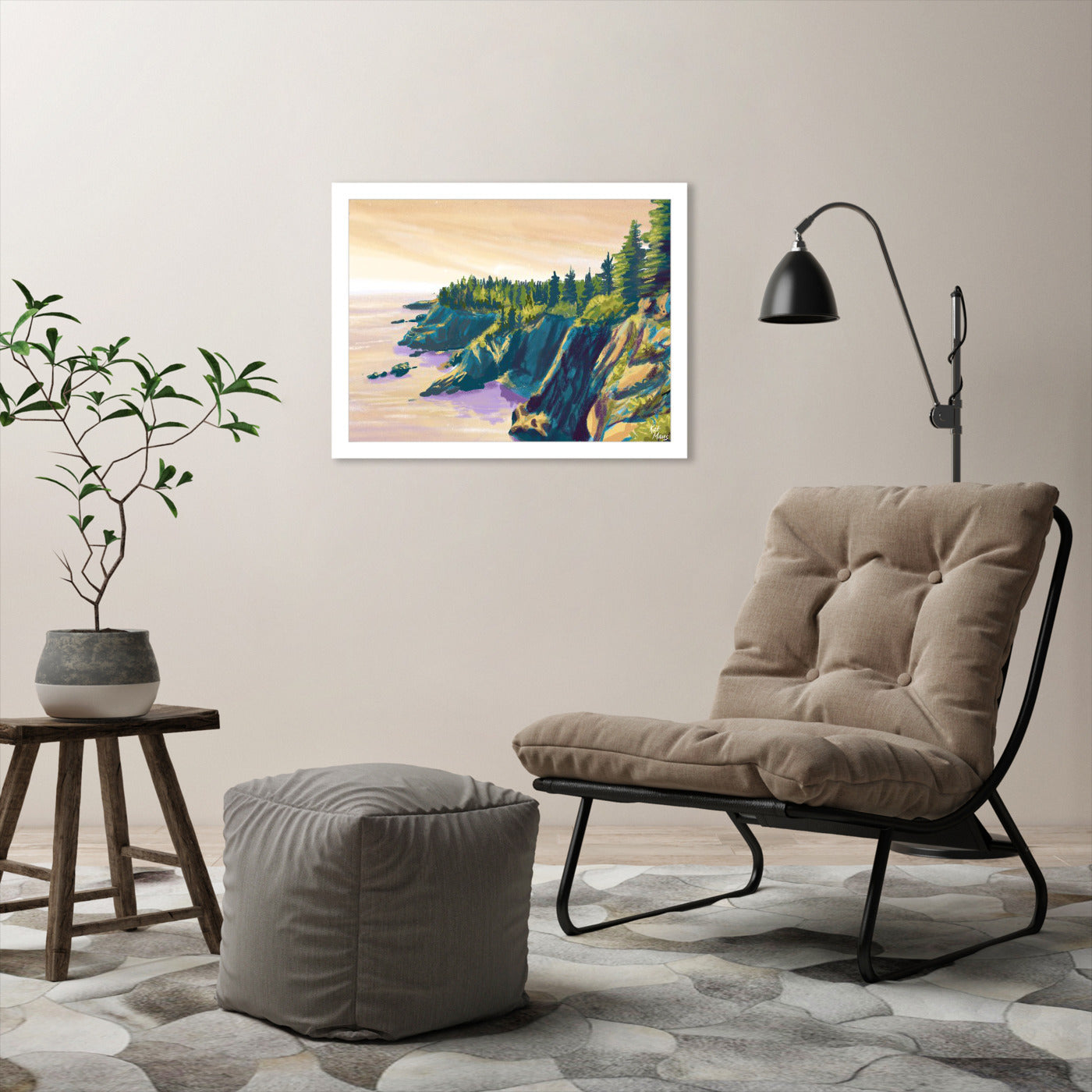 Quoddy Head State Park Me by Kat Maus  - Framed Print