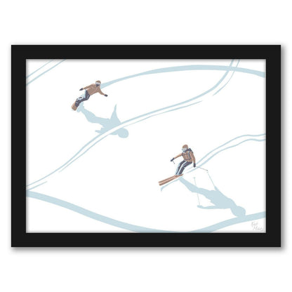 Ski Board by Kat Maus - Framed Print
