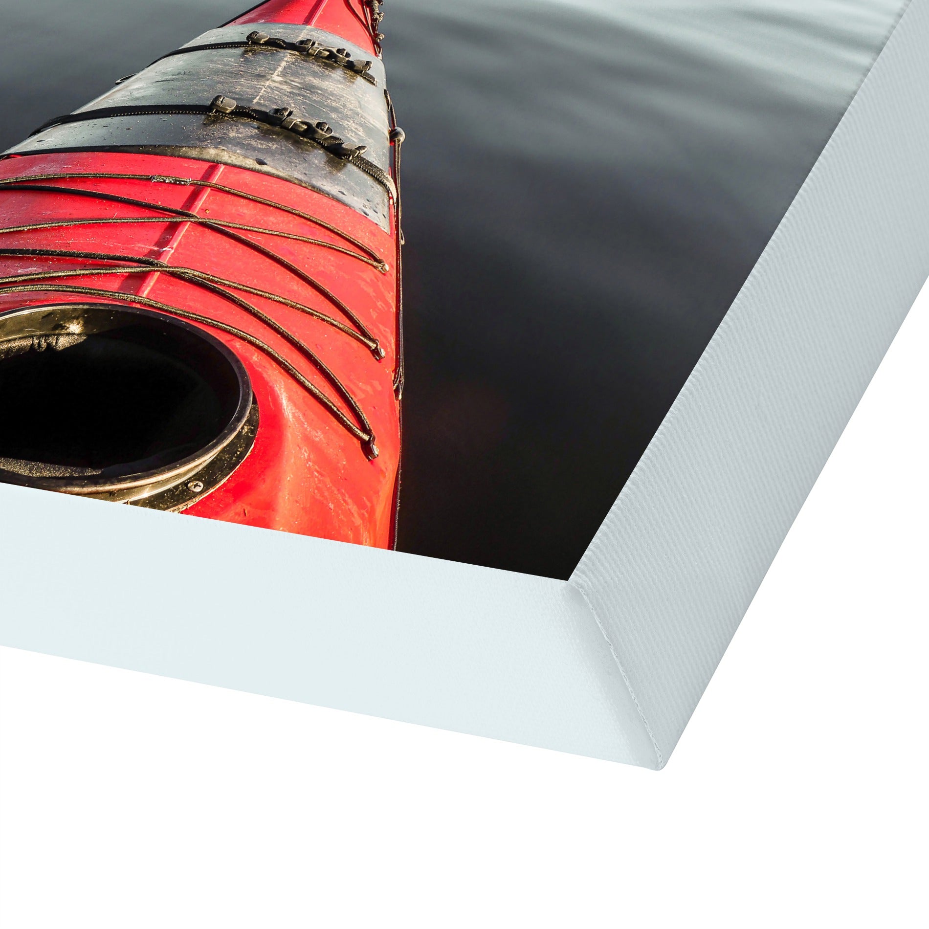 The Red Kayak In Norway by Henrike Schenk - Wrapped Canvas