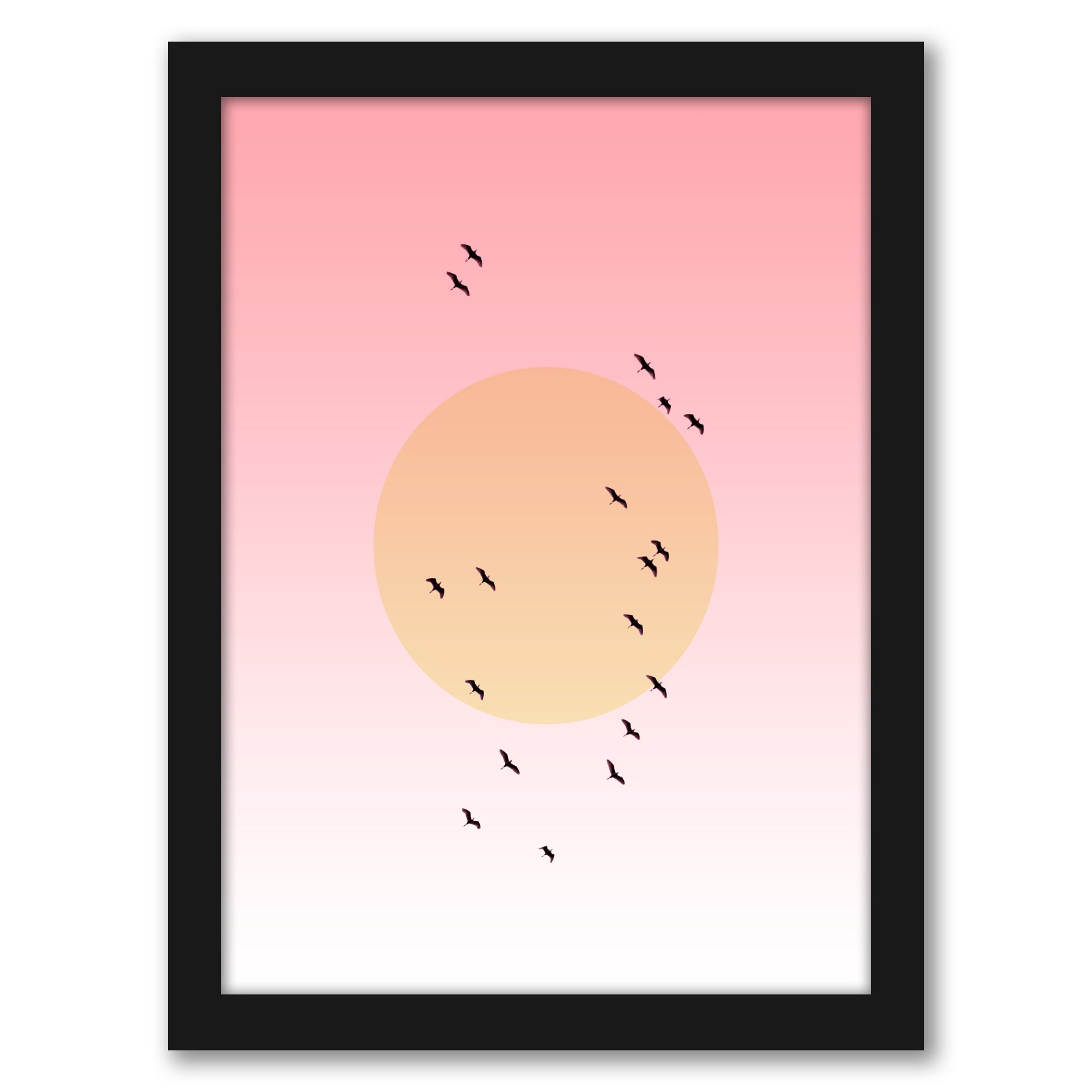 Birds Flying Sunset by Artprink - Canvas, Poster or Framed Print