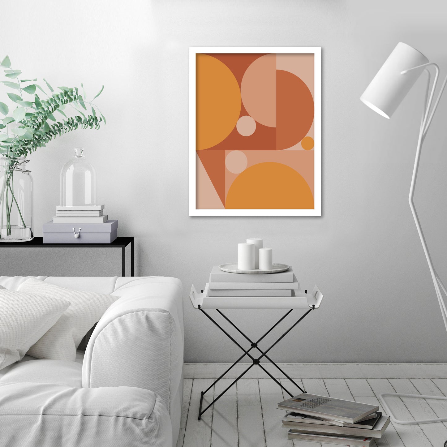 Burn Circles Abstract by Artprink - Canvas, Poster or Framed Print